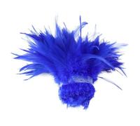 1 lot d'environ 800 à 1 000 plumes de faisan blanches et noires pour l'artisanat, le coq, les bijoux DIY, les boucles d'oreilles, le décor de Dreamcather - Bleu royal