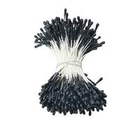 1 lot d'étamines artificielles mates doubles de fleurs Pistil Noir