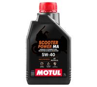 1 LT Huile Moteur Lubrifiant Motul 100% Synthétique Scooter Power 4T SAE 5W40