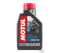 1 LT MOTUL 3000 4T 20W 50 JASO MA2 MINÉRAL Pour Motos Classiques - HARLEY - QUAD