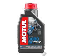 1 LT MOTUL 3000 4T 20W 50 JASO MA2 MINÉRAL Pour Motos Classiques - HARLEY - QUAD