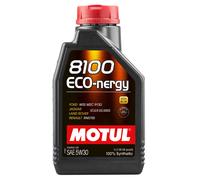 1 Lt MOTUL 8100 Eco-Nergy 5W30 Huile de Moteur 100% Synthétique Acea A5/B5