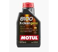 1 Lt MOTUL 8100 X-Clean 5W40 Huile de Moteur 100% Synthétique Acea C3 Api Sn /