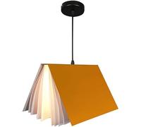 1-lumière Moderne Nordique Lustre Moyen Âge Suspension Livre Créatif Forme Pendentif Lumière Abat-Jour Blanc Lustre Décoration pour Salle À Manger Salon Chambre, Yellow