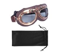 1 Lunettes De Moto, 1 Sac De Rangement pour Lunettes, Lunettes De VTT, Lunettes Anti-Poussière Rétro, Lunettes De Randonnée Et De Ski