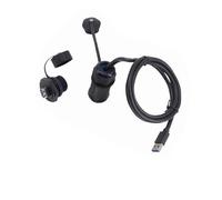1 M 1 Adaptateur de montage sur panneau M25 à 10 broches, prise femelle USB 2.0 IP68, connecteur de câble étanche avec capuchon 1M 3.0 M 3M