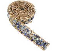 1 m 2 cm de large cristaux de perles de cristal sur la tache pour les chaussures sac à vêtements (n ° 3) sur le fer à repasser couper (#3)