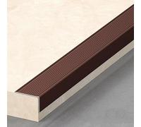 1 M * 3 Pièces - Moulures En Aluminium Nez De Marche, Largeurs 25/30/40/50/60/80 Mm, Pour Dalles En Béton Et Marches En Bois, Faciles À Installer(Red Copper,50x20mm)