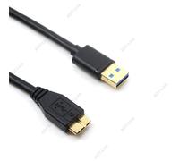 1 M Black Câble Micro B USB 0.3 pour WD passeport, 1.8M/1M/3.0 M, Ultra Meta Elements, Seagate Backup Plus Expansion, Samsung M3 Portable Toshiba