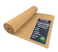 Trecor Rouleau de liège pour isolation phonique - épaisseur 10 mm - Pour sols stratifiés et parquets, convient aussi pour tableaux d'affichage, 1 m²
