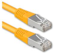 1 m Jaune - 1 pièce Câble Patch Cat.6 câble réseau CAT6 S-FTP Gigabit LAN PIMF Cat 6 cuivre CU sans halogène Internet DSL Console de Jeu Smart TV