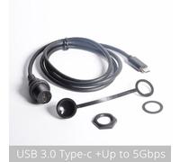 1 M USB C 5Gbps Câble d'extension USB USB-C type-c IP67 mâle-femelle, 30cm, étanche, 5Gbps, 10Gbps, 3.0, 3.1 m/1m/2m, pour montage sur panneau