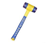 1 maillet en caoutchouc à tête solide avec manche en plastique souple remplaçable (35 mm)