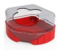 1 maison de toilette pour petits rongeurs. Rody3 . couleur rouge. taille 14.3 cm x 10.5 cm x 7 cm . pour rongeur.