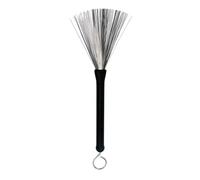 1 manche rétractable en plastique pour percussion, fil d'acier, 32 cm, brosse de nettoyage pour les amateurs de musique rock, batteur