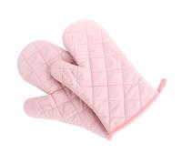 1 manique de four en coton résistant à la chaleur, protège-four et micro-ondes, outil cuisson for barbecue pâtisserie(Pink)