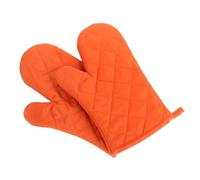 1 manique de four en coton résistant à la chaleur, protège-four et micro-ondes, outil cuisson for barbecue pâtisserie(Orange)