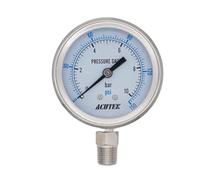 1 manomètre à vide Y60BF -1-600 bar (1 bar ≈ 14,5 psi) en acier inoxydable 304, résistant aux hautes températures, for mesure de pression d'ammoniac et de vapeur.(1l8 BSPT,-1-5bar)