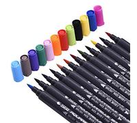 1 marqueur pinceau à double pointe pour adultes et enfants, surligneur, stylo à eau aléatoire, élégant, durable et pratique