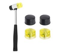 1 Marteau, 4 Têtes De Marteau De Remplacement, Petit Marteau En Caoutchouc, Marteau De Bijouterie, Marteau En Caoutchouc Manuel, Marteau De Coupe De Bijoux