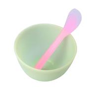 1 Masque Bol Cire Tige De Mélange Soins Du Visage Fard à Paupières Noir Fond De Teint Outils Pour Le Visage Pour Les Soins De La Peau Kit De Maquillage Sauce Fr Gel De Silice Green minkissy