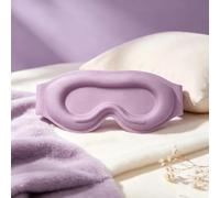 1 masque de sommeil pour les yeux, masque de sommeil profilé 3D avec bonnets à niveaux, zéro pression oculaire, bandeau occultant pour le repos (violet)