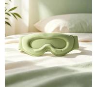 1 masque de sommeil pour les yeux, masque de sommeil profilé 3D avec bonnets à niveaux, zéro pression oculaire, bandeau occultant pour le repos (vert)