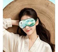1 masque de sommeil soyeux double face bloquant la lumière respirant pour le repos