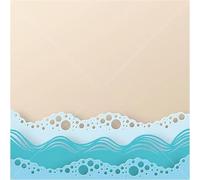1 matrice de découpe en métal motif vague de plage et d'océan, pochoir spécial pour fond d'été, cadeau décoratif, artisanat pour découpe et gaufrage, bricolage, scrapbooking