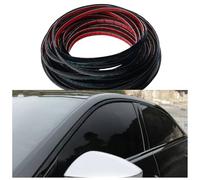 1 mètre Bande Décorative Auto Chrome，Bandes de Pare-Chocs， PVC Bande de Garniture Moulure，Auto-adhésif Accessoires de Voiture，ada(Size:(Width: 3/8 inch (10mm), Length:3.28 Ft),Color:Noir)