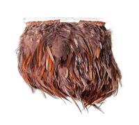 1 mètre blanc plumes garnitures robe tissu couture artisanat coq selle plume ruban frange mariage fête décoration plumes-café 07