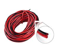 1 mètre câble électrique rouge noir 24 AWG isolé PVC fil bande LED auto lumière