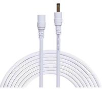 1 Mètres Rallonge Cordon D'Alimentation Dc 1.35Mm X 3.5Mm Mâle À Femelle Dc Plug Rallonge Cordon, Adapté Pour Appareils Photo, Adaptateur Secteur, Caméra Ip Sans Fil, Et Plus - Blanc[Z4312]