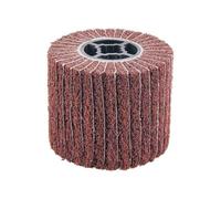 1 meule abrasive à lamelles en nylon non tissé 120 x 100 x 19 mm, for meuleuse d'angle(Red)