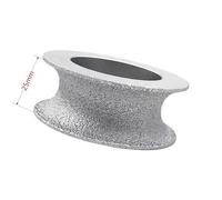 1 Meule Diamantée Brasée Sous Vide, Profil De Bord Demi-arrondi, Diamètre 3 Pouces/75 Mm, Disque De Meulage 22,23 Mm(25mm)