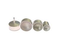 1 meule diamantée de 34 à 50 mm, en forme de boule, for polissage de pierre, bijoux, bois(Fine P400,42mm)