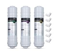 1 micron Ppf + filtre à charbon actif granulaire Udf + Cto filtre à bloc de carbone cartouche filtrante à eau for osmose inverse en 5 étapes