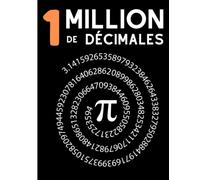 1 million de décimales de pi: 5000 chiffres par page sur 200 pages