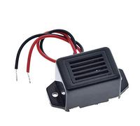 1 mini alarme sonore électronique DC 85 dB avec fil de tonalité constante pour bricolage électronique Noir