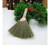 1 mini balai de paille de riz de 12 cm - Balai à main - Balai en bambou naturel fait à la main - Outil de jardinage