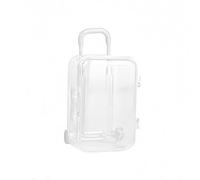 1 mini boîte à bonbons en forme de valise, adorable et créative, idéale for ranger bijoux, boucles d'oreilles, bagues, mariages, fêtes cadeaux pour Ranger les Boucles d'oreilles(White-6pcs)