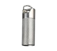 1 mini boîte à pilules mental en titane de 3,5 x 1,2 cm - Boîte à pilules - Boîte à médicaments - Porte-clés étanche - Boîte à pilules de voyage (petite taille)