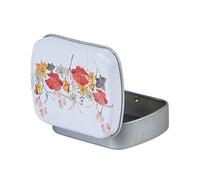 1 mini boîte métallique en fer blanc, boîte d'emballage scellée, boîte à bijoux, boîte à bonbons, petites boîtes de rangement, pièces de monnaie, boucles d'oreilles, écouteurs, boîte cadeau(Silver)