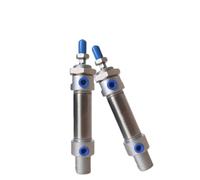 1 mini cylindre en acier inoxydable MA16/20/25/32/40S à double effet magnétique pour automatisation du composant pneumatique MA (50SCA, MA16)