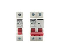 1 mini disjoncteur de protection de batterie DC MCB DZ47 DC Isolateur de commutateur de rotation de pôle positif et négatif (taille : 2P, couleur : 6A)(6a,1P)