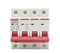 1 mini disjoncteur solaire DC 1000 V 4P, interrupteur de protection contre les surcharges, 6 A, 10 A, 16 A, 20 A, 25 A, 32 A, 40 A, 50 A, 63 A (taille : 4P, couleur : 6A)(40a)