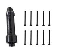 1 mini extracteur de clous de voiture avec 10 vis, extracteur de cylindre de serrure professionnel en acier inoxydable, outil de serrurier professionnel (1 extracteur avec 10 vis de 4,2 mm)