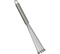 1 Mini Fouet à billes en Acier,Neuf,Durable et Respectueux de l'environnement.Fouet en Acier Inoxydable 304 avec mélangeur à Main pour la Cuisson des Sauces,des œufs et de la crème (12 Pouces/30,5 cm)