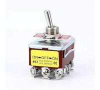 1 mini interrupteur à bascule série E-TEN, contact argenté, broche en cuivre, 12 mm, interrupteur à bascule 10 A 380 VCA/15 A 250 V E-TEN302 303(403 Silver contact)