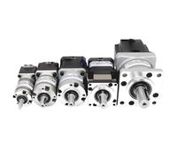 1 mini moteur pas à pas hybride Nema8 11 14 17 23 24 à couple élevé de 0,1 à 32 nm, 2 phases, 4 fils, avec réducteur de vitesse planétaire à commande numérique informatisée(Ratio 4,Nema14 35X48mm)